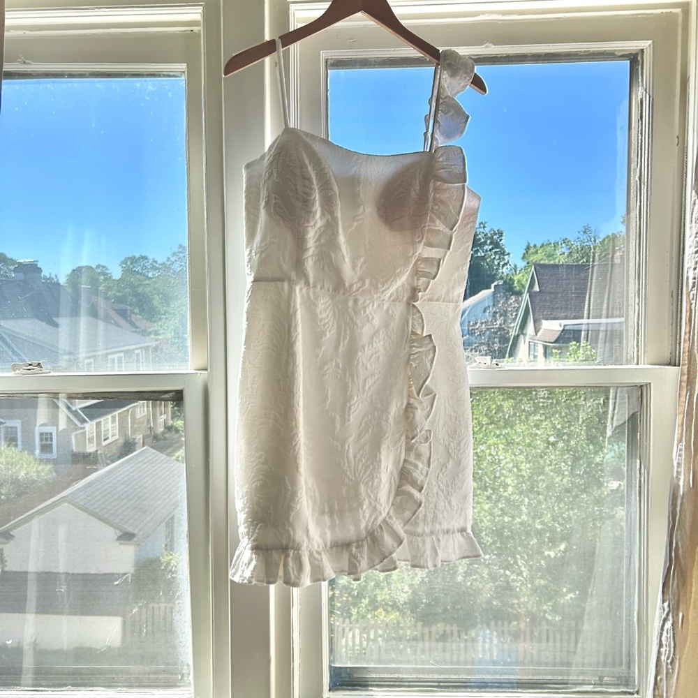 Lilly Pulitzer White Ruffled Mini Dress